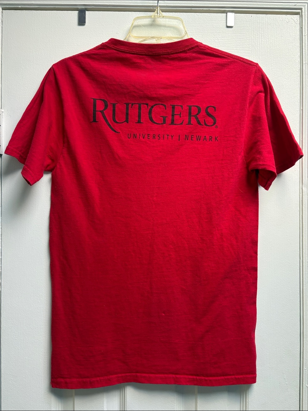 Port & Company Rutgers University Leadership Council Red Crewneck T‑Shirt Size S